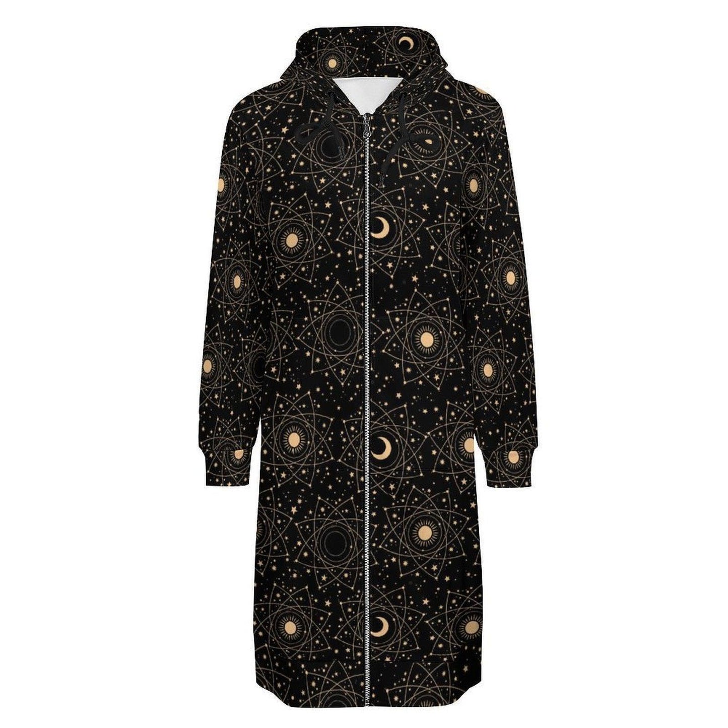 Celestial Moon Sun Hoodie Cardigan