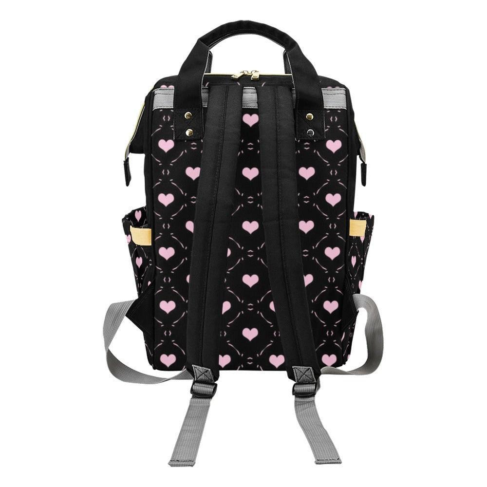 Pink Heart Diaper Backpack