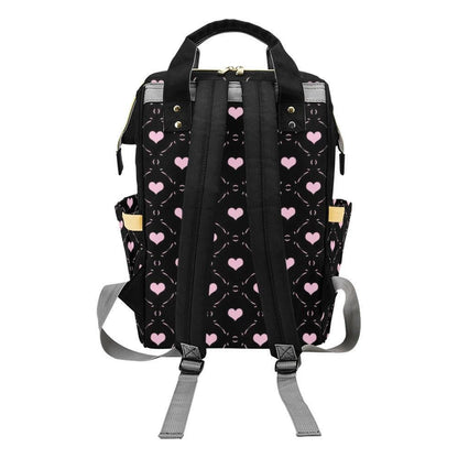 Pink Heart Diaper Backpack