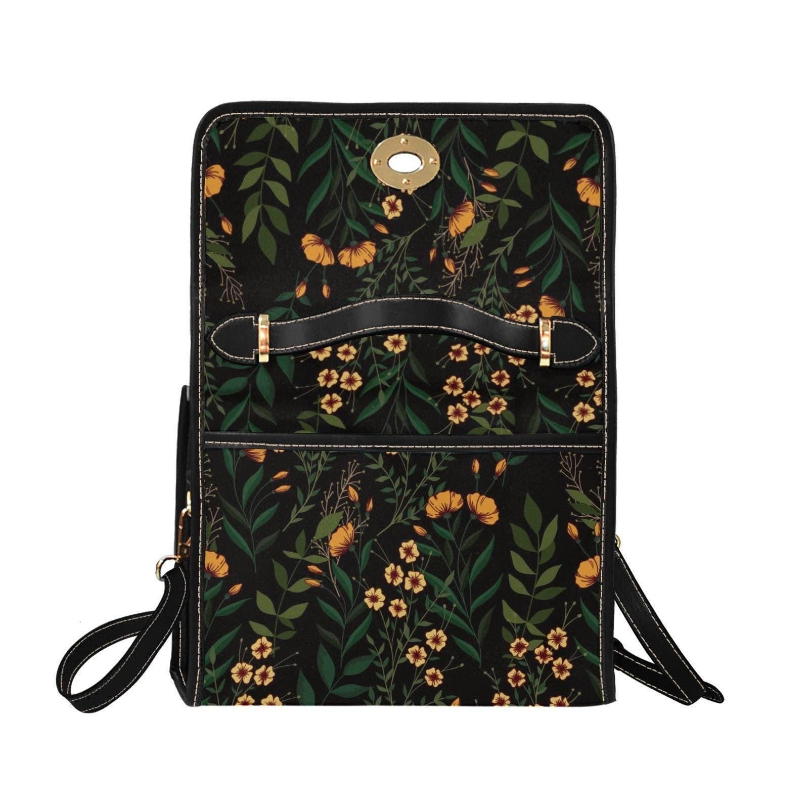 Wildflower Botanical Crossbody Bag, Nature Inspired Handbag