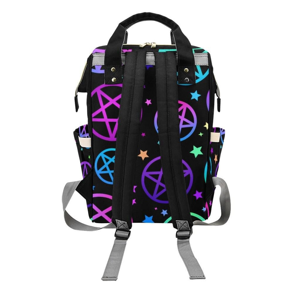 Black Stroller Diaper Backpack