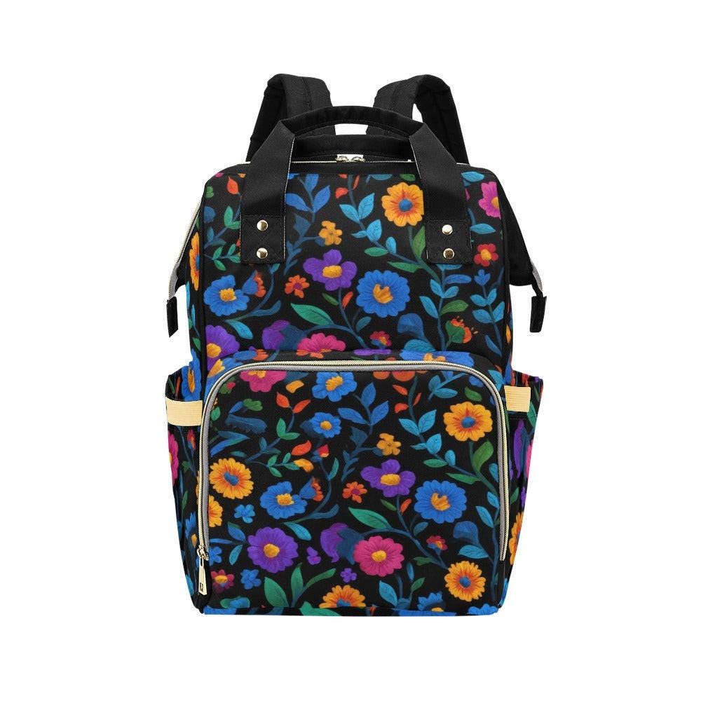 Floral Diaper Backpack for Moms