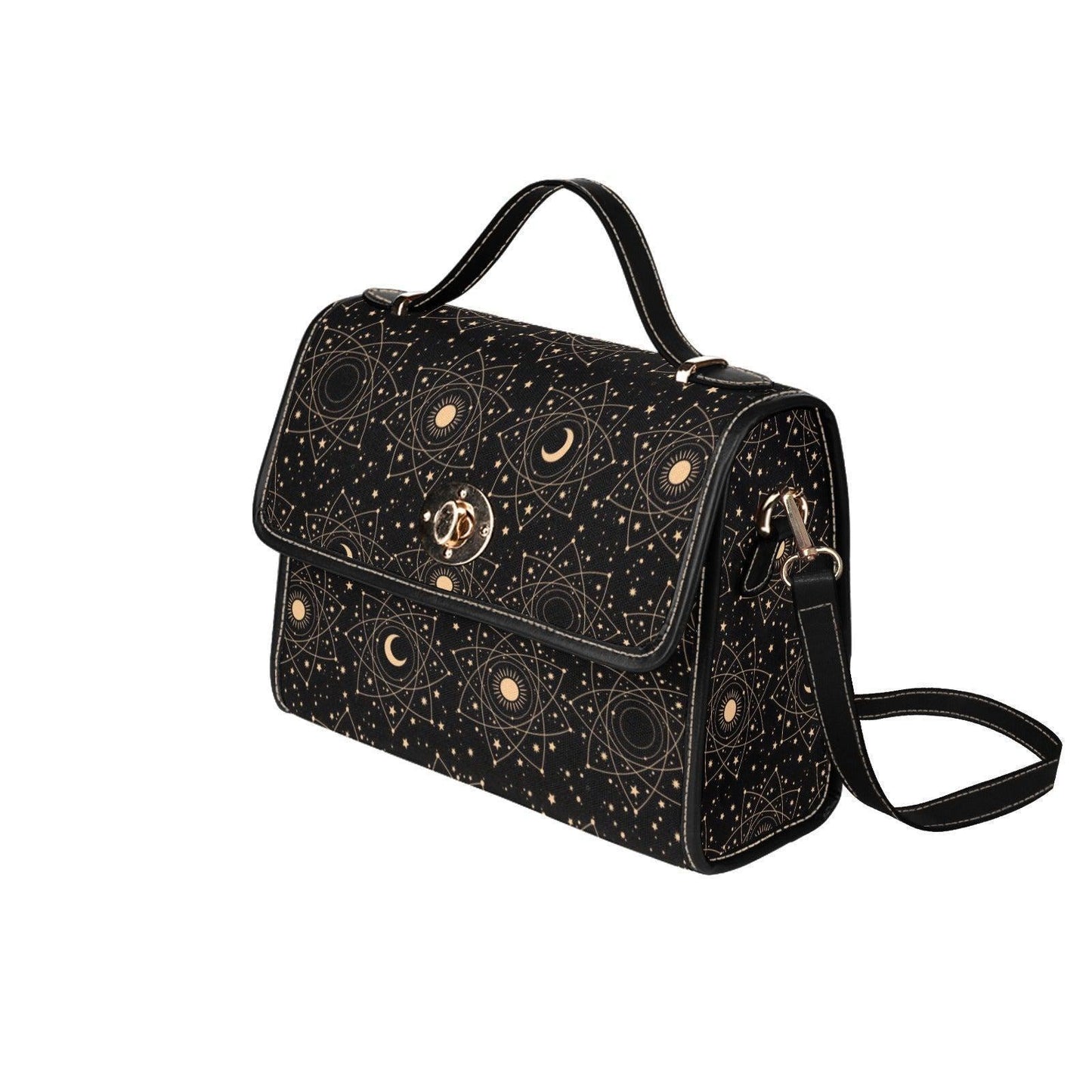 Astrology Moon Sun Satchel, Celestial Witchy Bag, Occult Star Purse