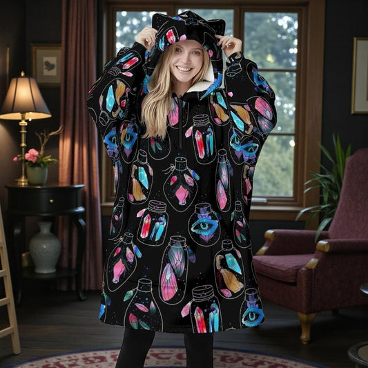 Black Witchy Blanket Hoodie