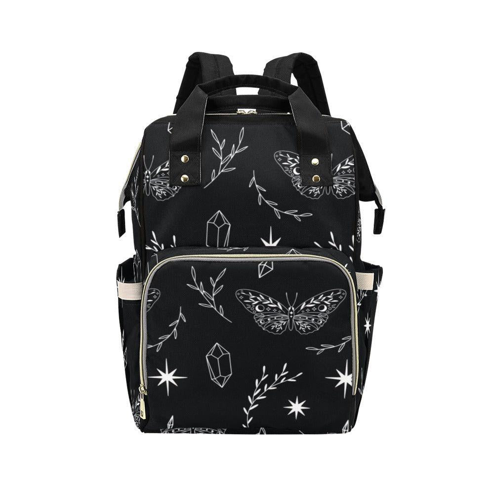 Celestial Butterfly Backpack, Gothic Occult Diaper Bag, Fairycore Mom Organizer