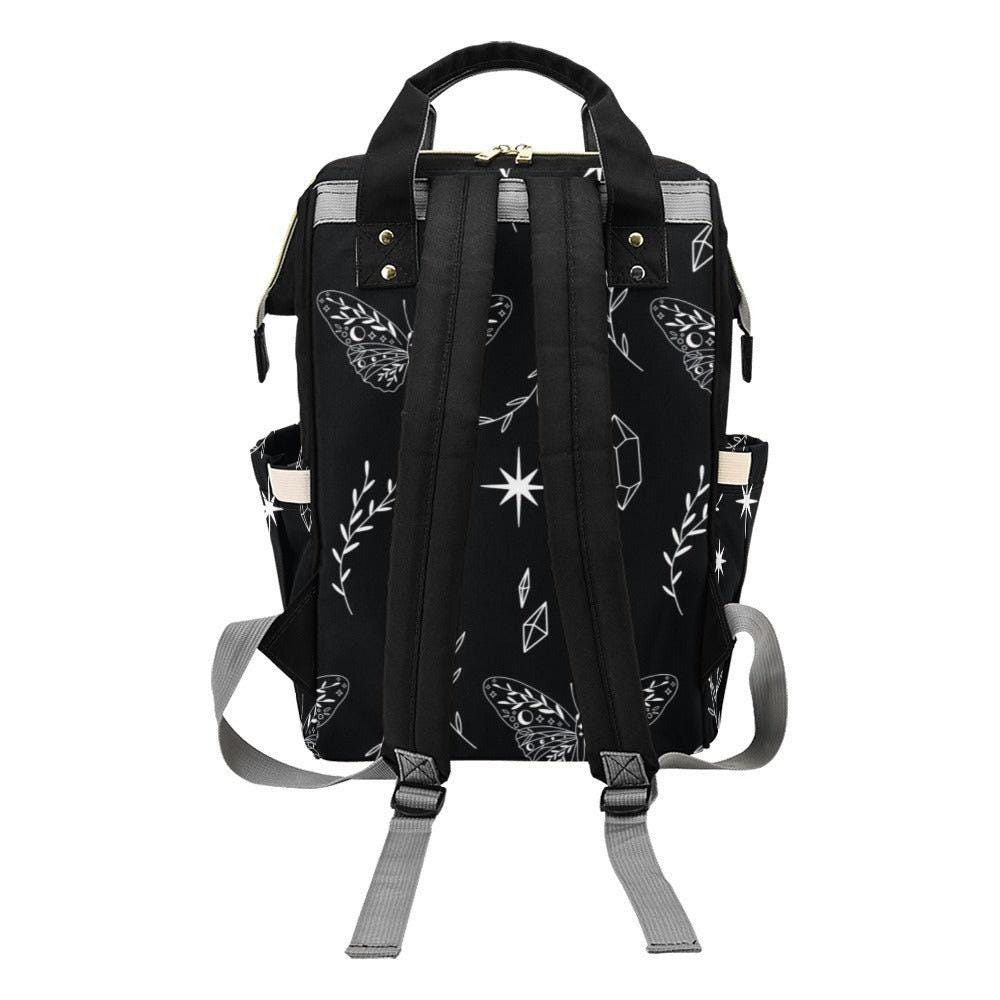 Celestial Butterfly Backpack, Gothic Occult Diaper Bag, Fairycore Mom Organizer