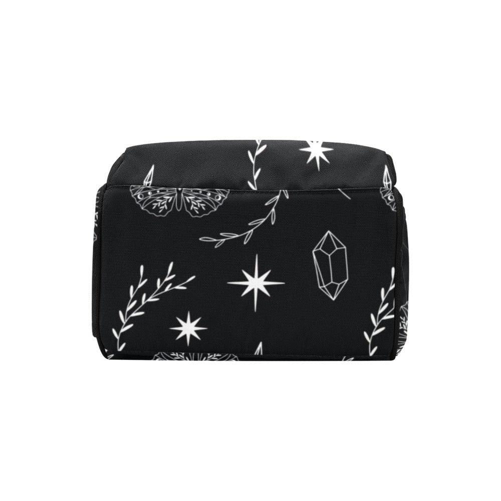 Celestial Butterfly Backpack, Gothic Occult Diaper Bag, Fairycore Mom Organizer