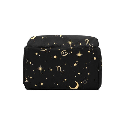 Celestial Diaper Backpack, Zodiac Baby Travel Bag, Moon Star Mom Backpack