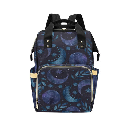 Diaper Bag Backpack, Moon Print Baby Travel Bag, Nursery Organizer Mom Backpack