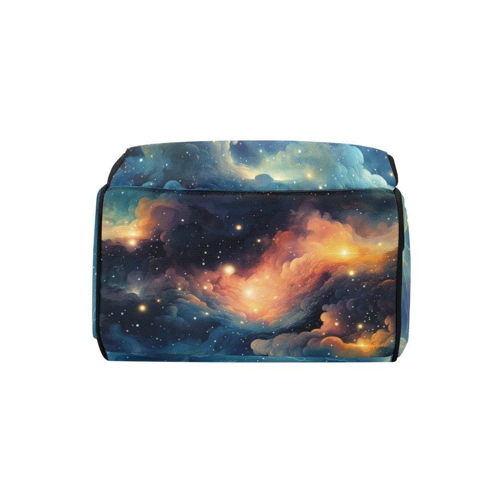 Galaxy Diaper Backpack, Space Mom Bag, Baby Travel Backpack