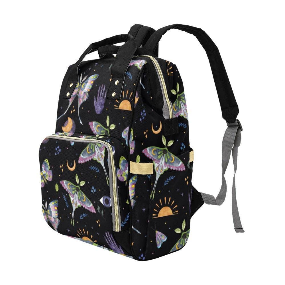Celestial Diaper Bag Backpack, Witchy Mom Backpack, Baby Travel Organizer