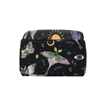 Celestial Diaper Bag Backpack, Witchy Mom Backpack, Baby Travel Organizer