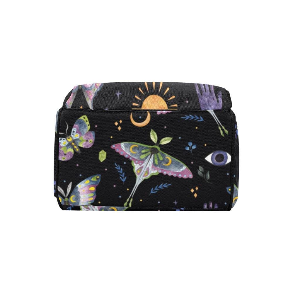 Celestial Diaper Bag Backpack, Witchy Mom Backpack, Baby Travel Organizer