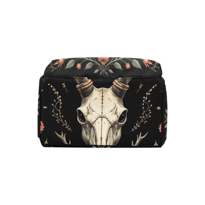 Western Diaper Bag Backpack, Boho Deer Skull Baby Bag, Stroller Organizer