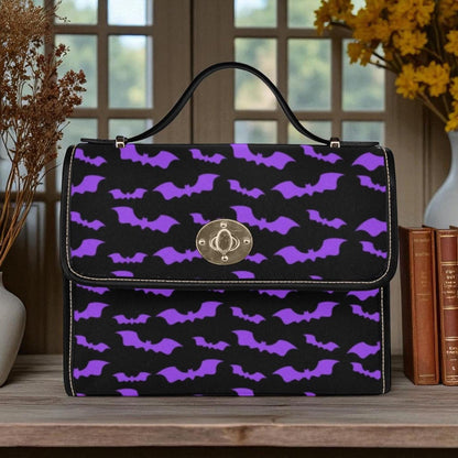 Purple Bat Diaper Backpack, Goth Mom Baby Bag, Halloween Organizer, Spooky Travel and Baby Bag