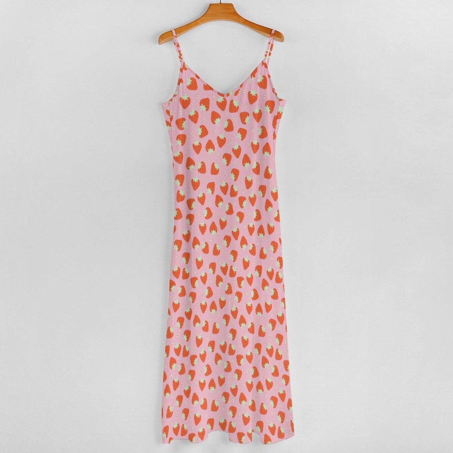 Hibiscus Maxi Dress, Tropical Spaghetti Strap Sundress, Blue Beach Vacation Outfit
