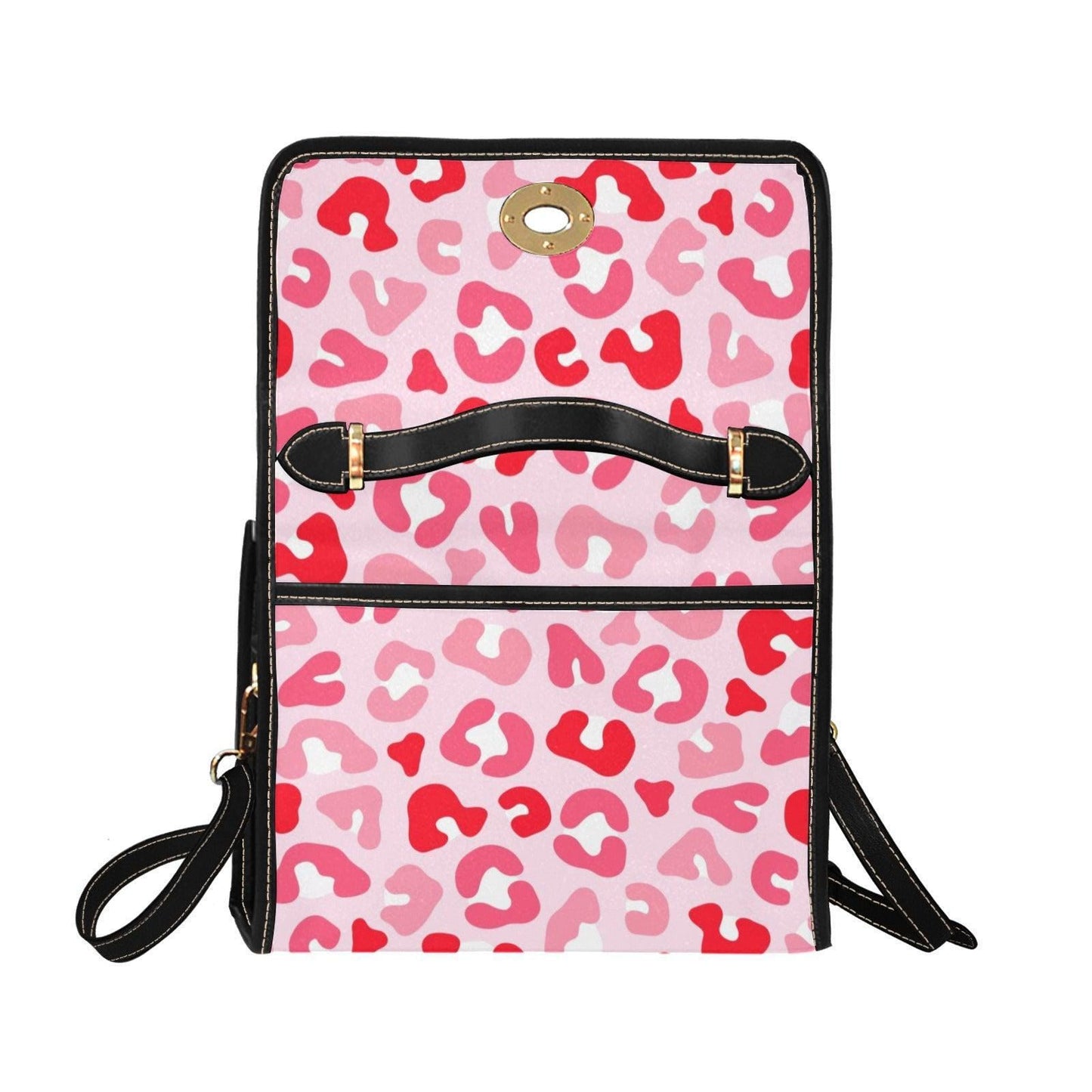 Pink Leopard Purse, Top Handle Handbag, Cute Statement Bag for Everyday Outfit