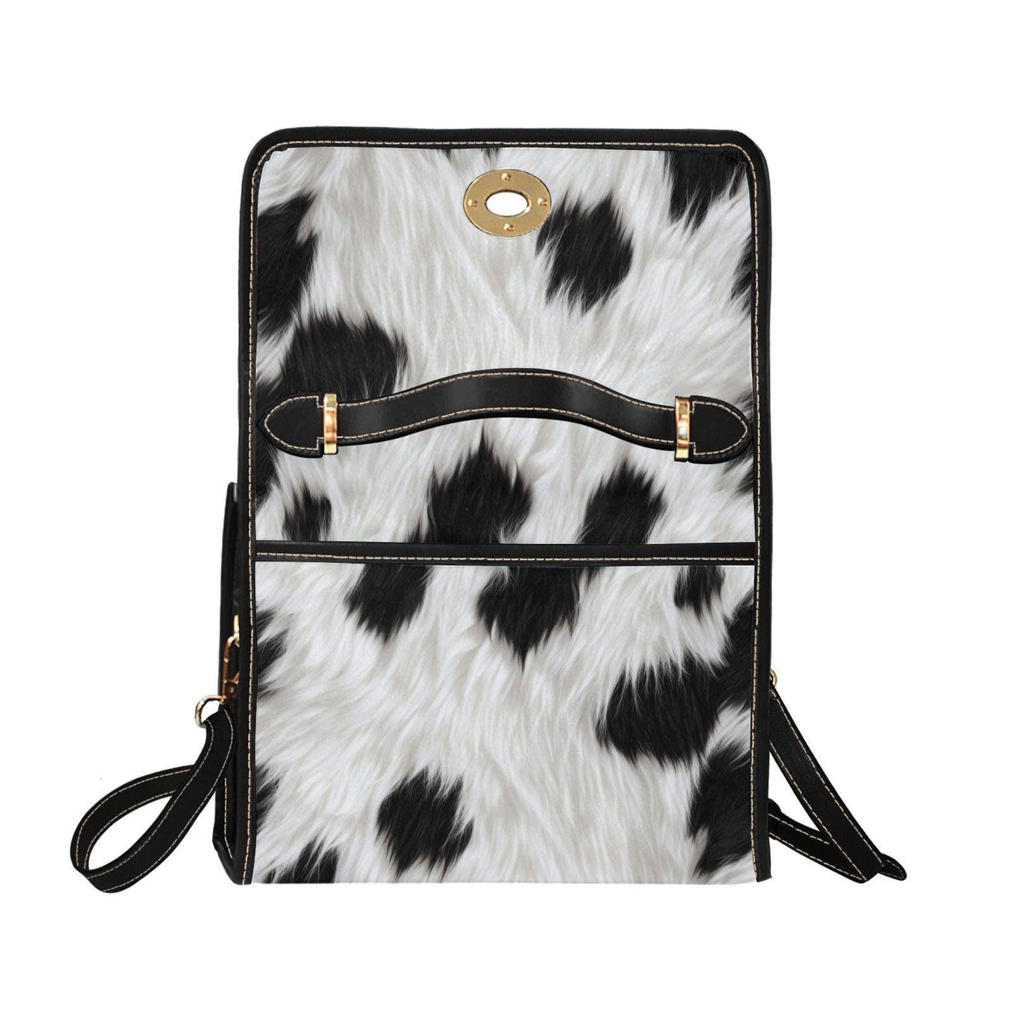 Cow Print Top Handle Purse, Western Statement Handbag for Rodeo Nights and Everyday Outfits