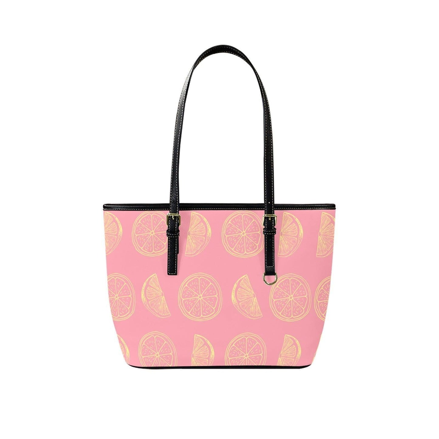 Citrus Tote Bag, Pink Fruit Shopper, Farmers Market Purse, Summer Shoulder Carryall