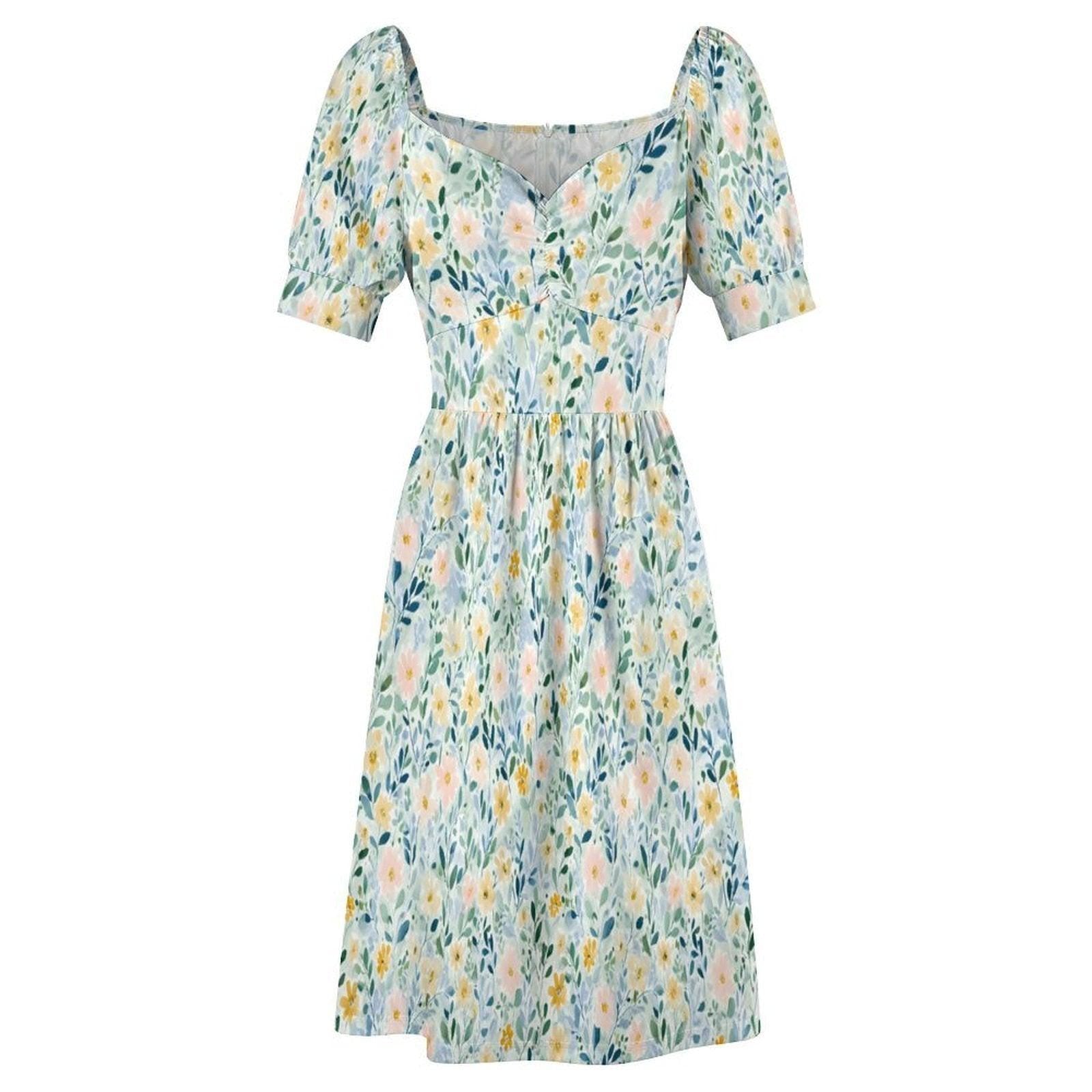Prairie Sundress, Milkmaid Dress, Farmers Market Outfit, Country Weekend Dress