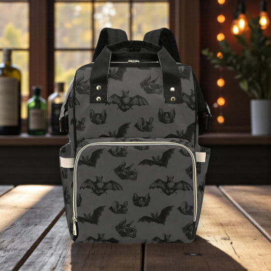 Baby Bat Diaper Nappy Bag Pastel Goth Baby Bag Goth Backpack Goth Purse Goth Baby Stuff Gothic Baby Stuff Horror Spooky Nursery Skull Baby