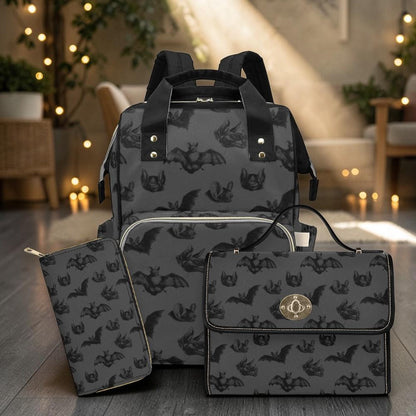 Baby Bat Diaper Backpack, Handbag & Wallet