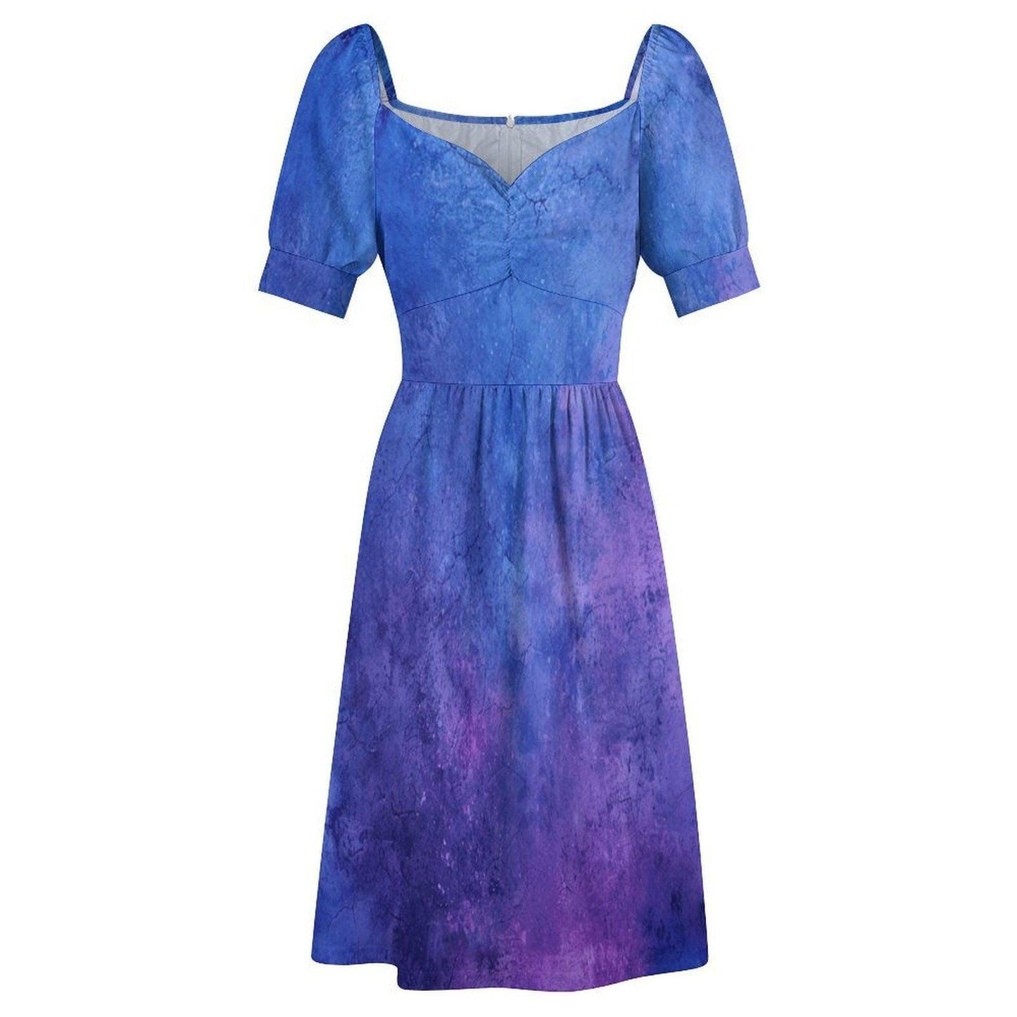 Celestial Sweetheart Dress, Galaxy Ombre Midi, Stargazer Party Outfit