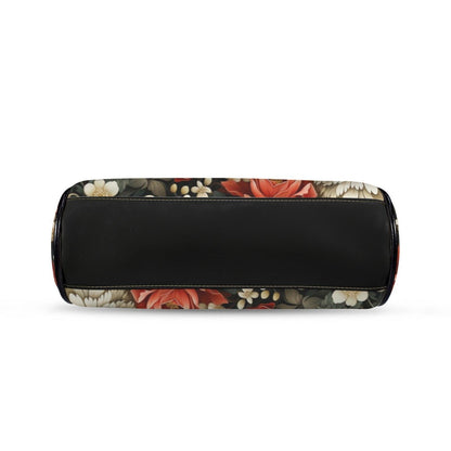 Fox Floral Kiss Lock Bag, Woodland Frame Purse, Cottagecore Top Handle Handbag