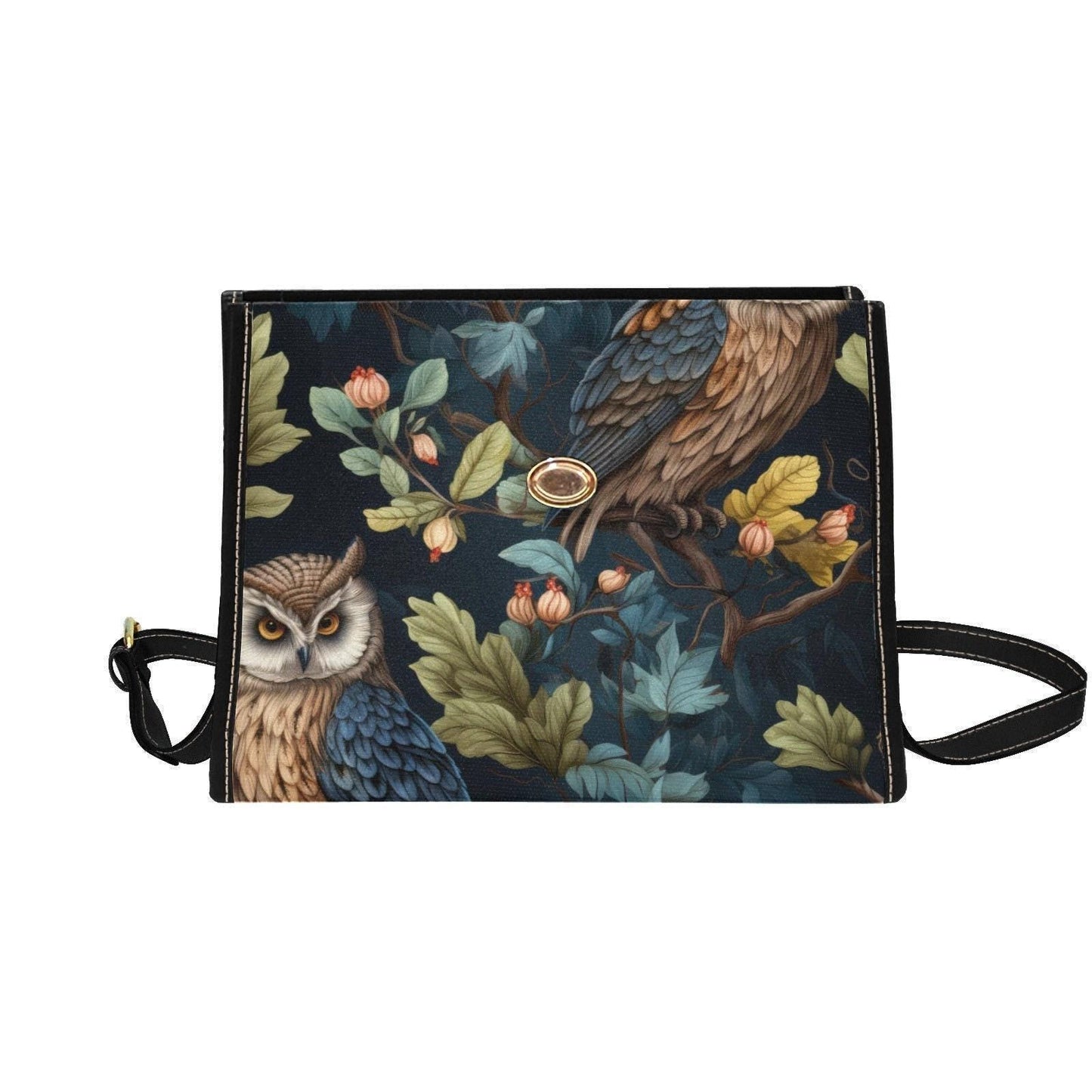 Owl Forest Handbag, Witchy Woodland Purse, Cottagecore Nature Bag, Owl Lover Gift, Mystic Bag