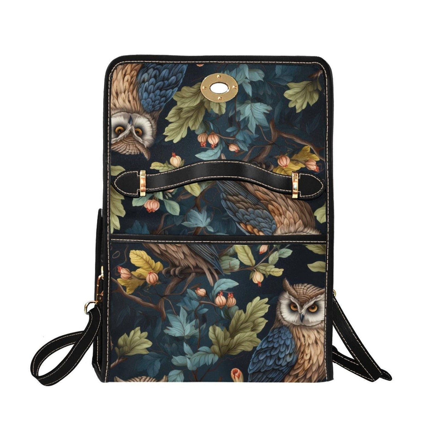 Owl Forest Handbag, Witchy Woodland Purse, Cottagecore Nature Bag, Owl Lover Gift, Mystic Bag