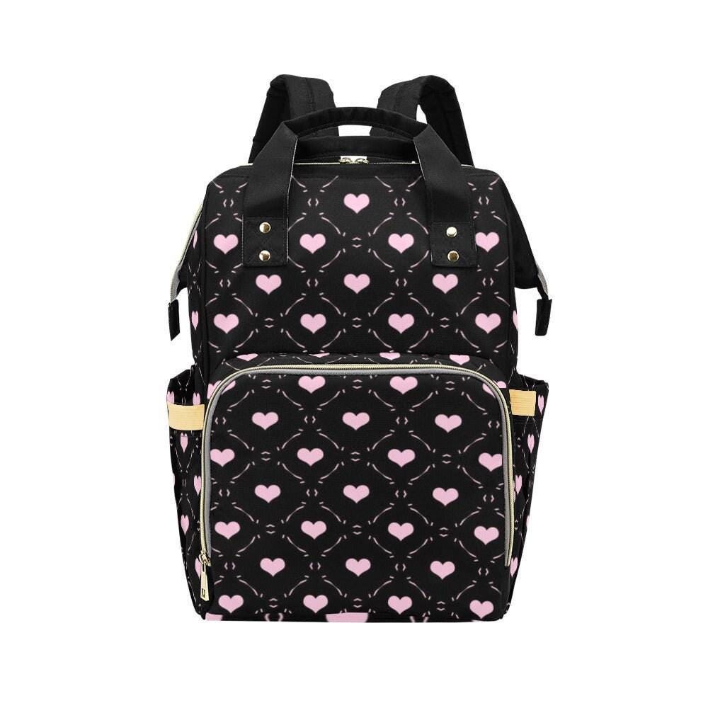 Pink Heart Diaper Backpack