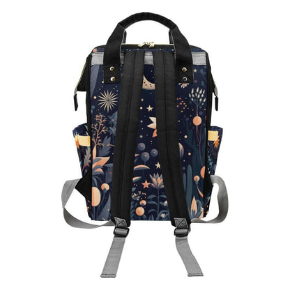 Moth Diaper Bag Backpack, Moon Baby Travel Bag, Enchanted Nursery Organizer