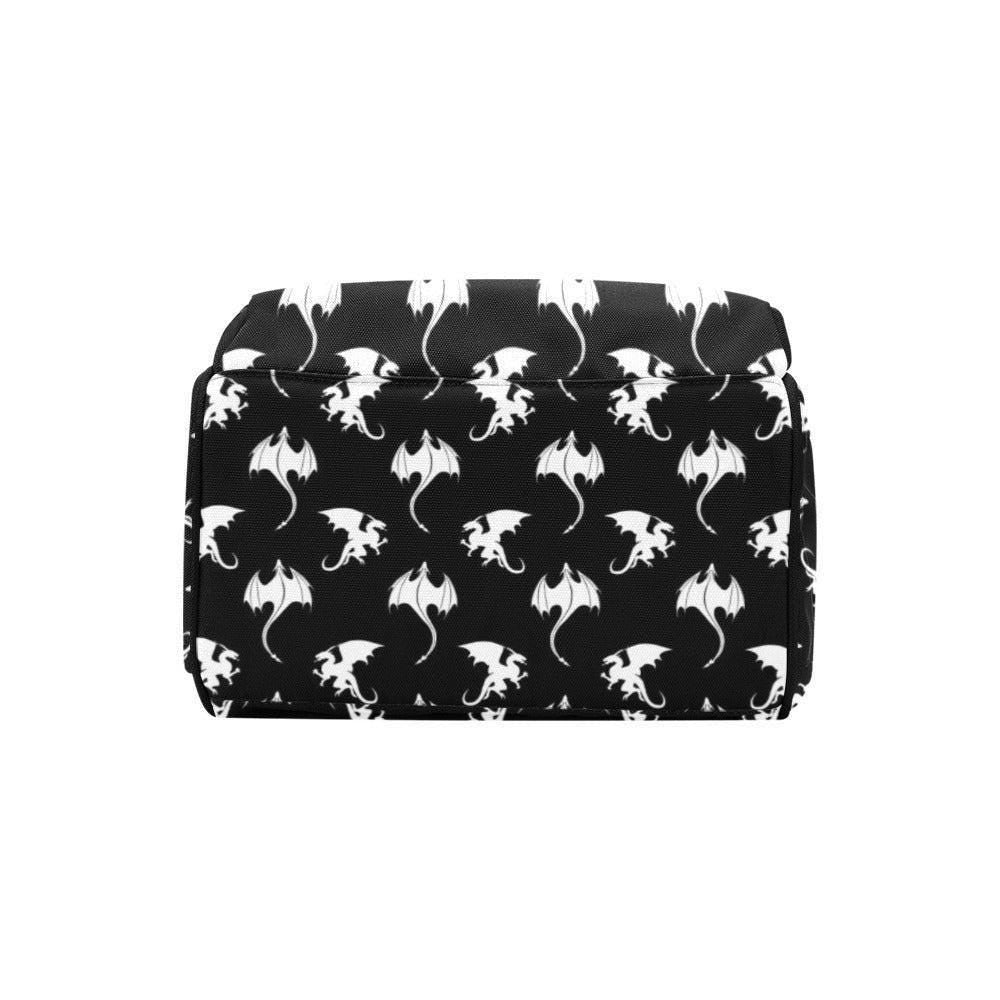 Dragon Print Diaper Bag Backpack, Fantasy Mom Bag, Baby Travel Backpack Organizer