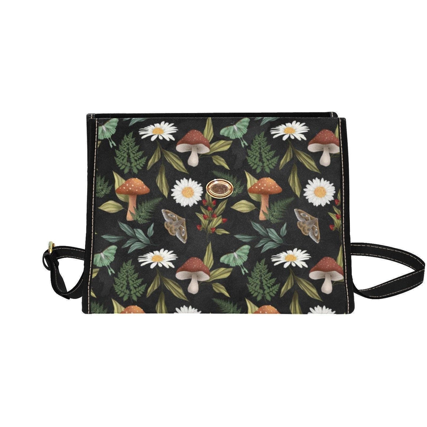 Mushroom Purse, Woodland Satchel Bag, Cottagecore Forest Crossbody
