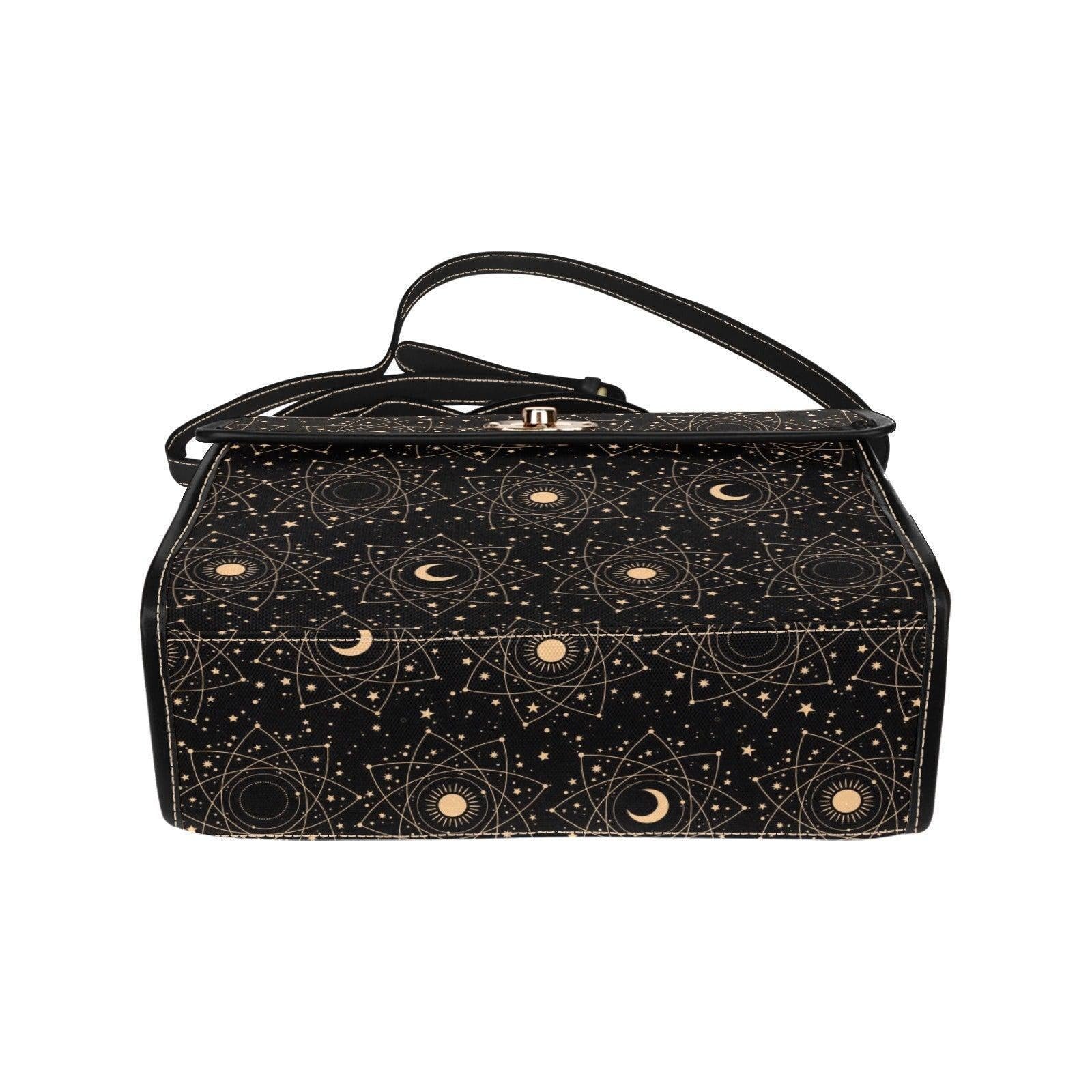 Astrology Moon Sun Satchel, Celestial Witchy Bag, Occult Star Purse
