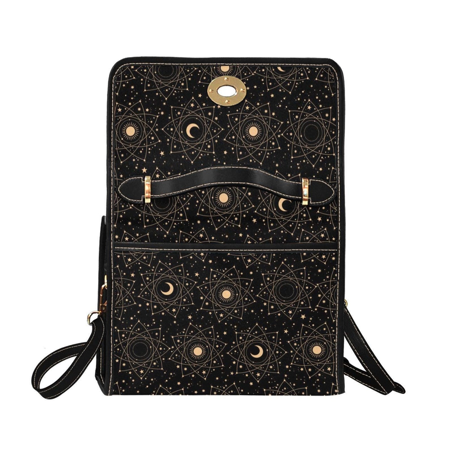 Astrology Moon Sun Satchel, Celestial Witchy Bag, Occult Star Purse