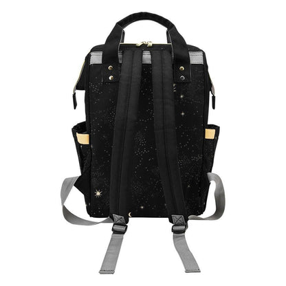 Starry Night Backpack, Celestial Diaper Bag, Witchy Astrology Travel Pack