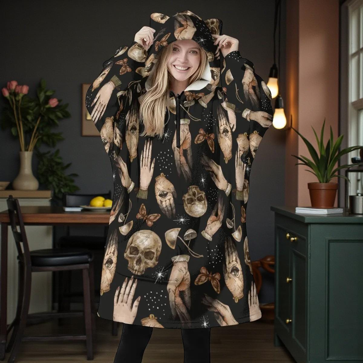 Hand Hooded Blanket Hoodie