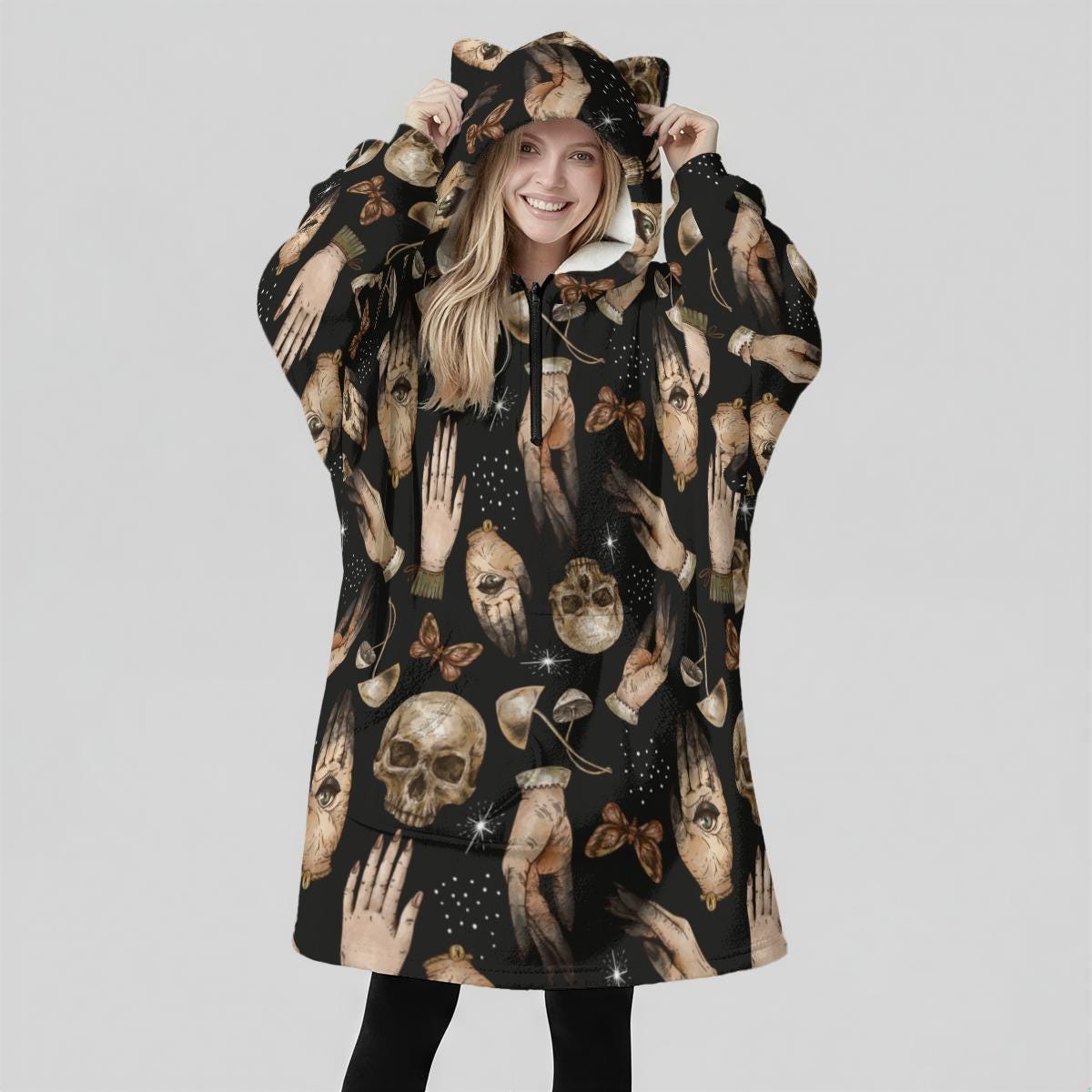 Hand Hooded Blanket Hoodie
