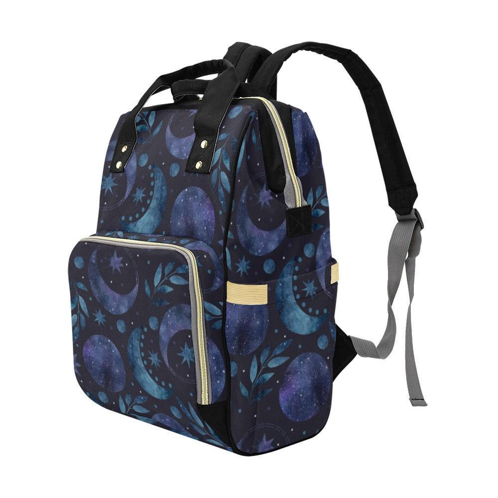 Diaper Bag Backpack, Moon Print Baby Travel Bag, Nursery Organizer Mom Backpack