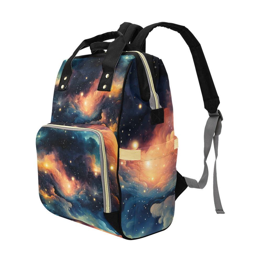 Galaxy Diaper Backpack, Space Mom Bag, Baby Travel Backpack