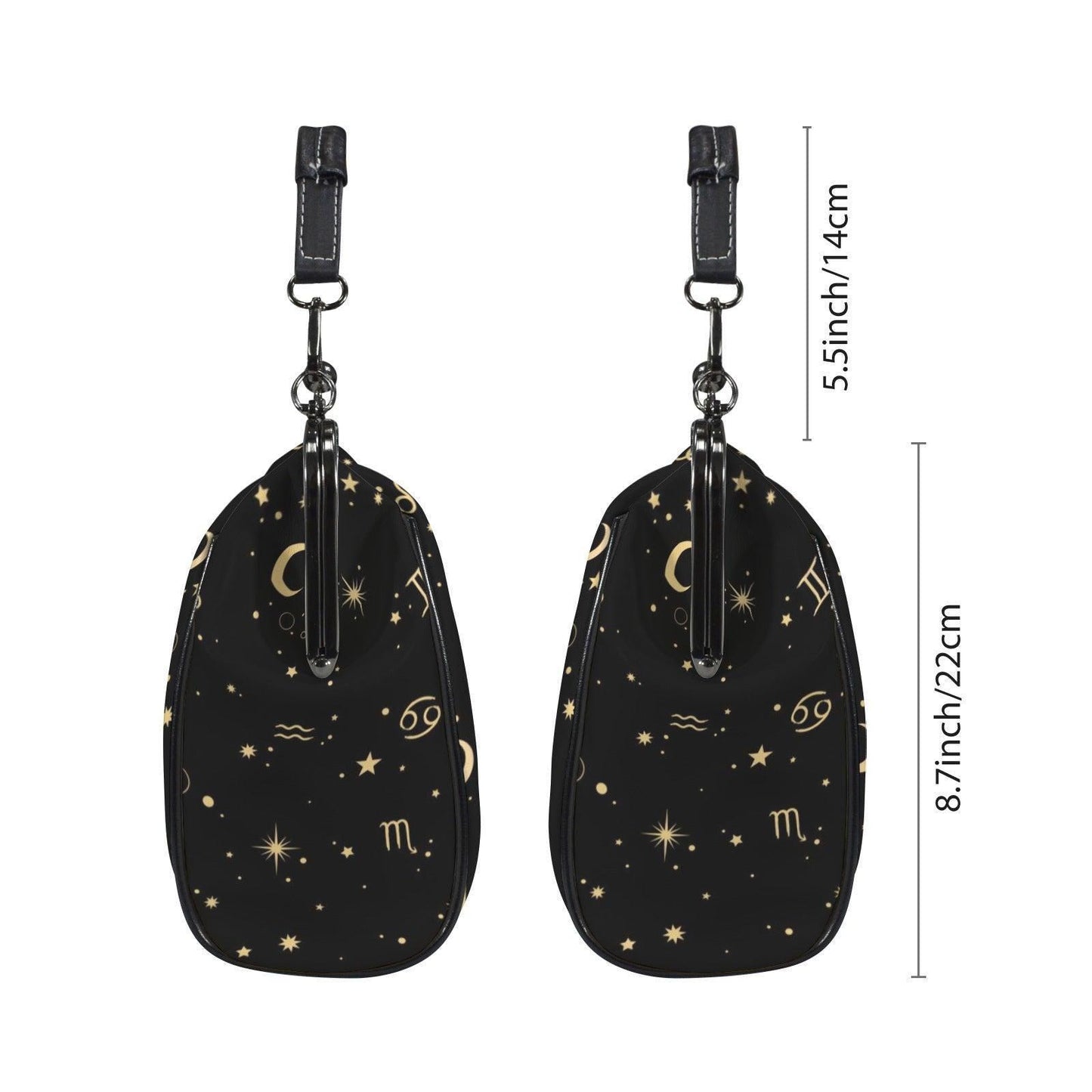 Zodiac Constellation Handbag: Celestial Witchy Clasp Purse