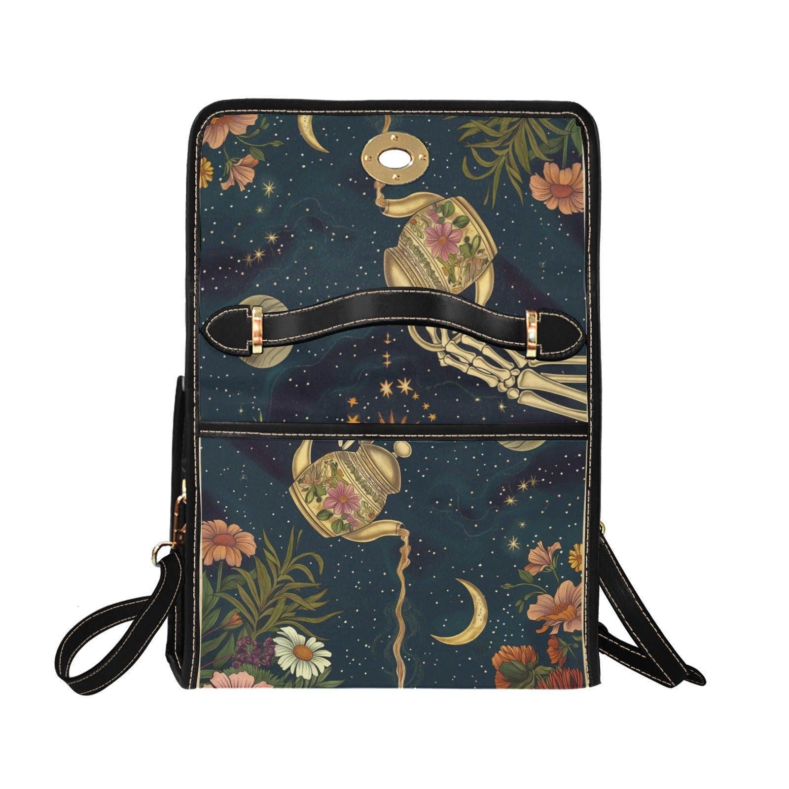 Whimsical Tea Party Purse – 'Spill the Tea' Teapot & Floral Print