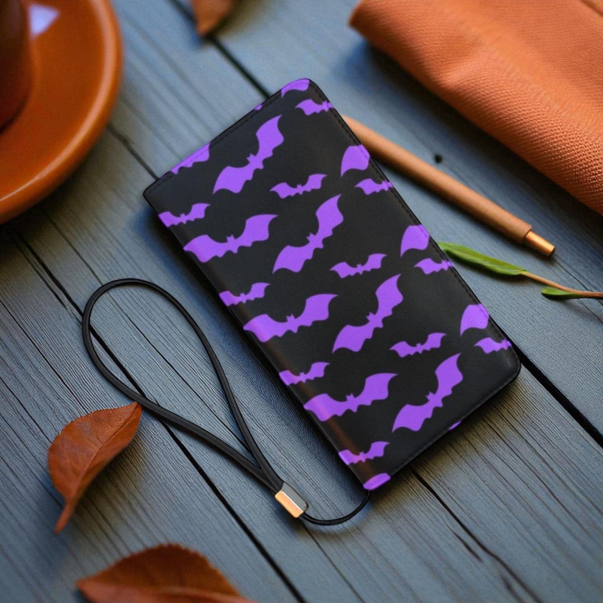 Purple Bats Diaper Backpack, Goth Mom Baby Bag, Spooky Organizer Gift Idea