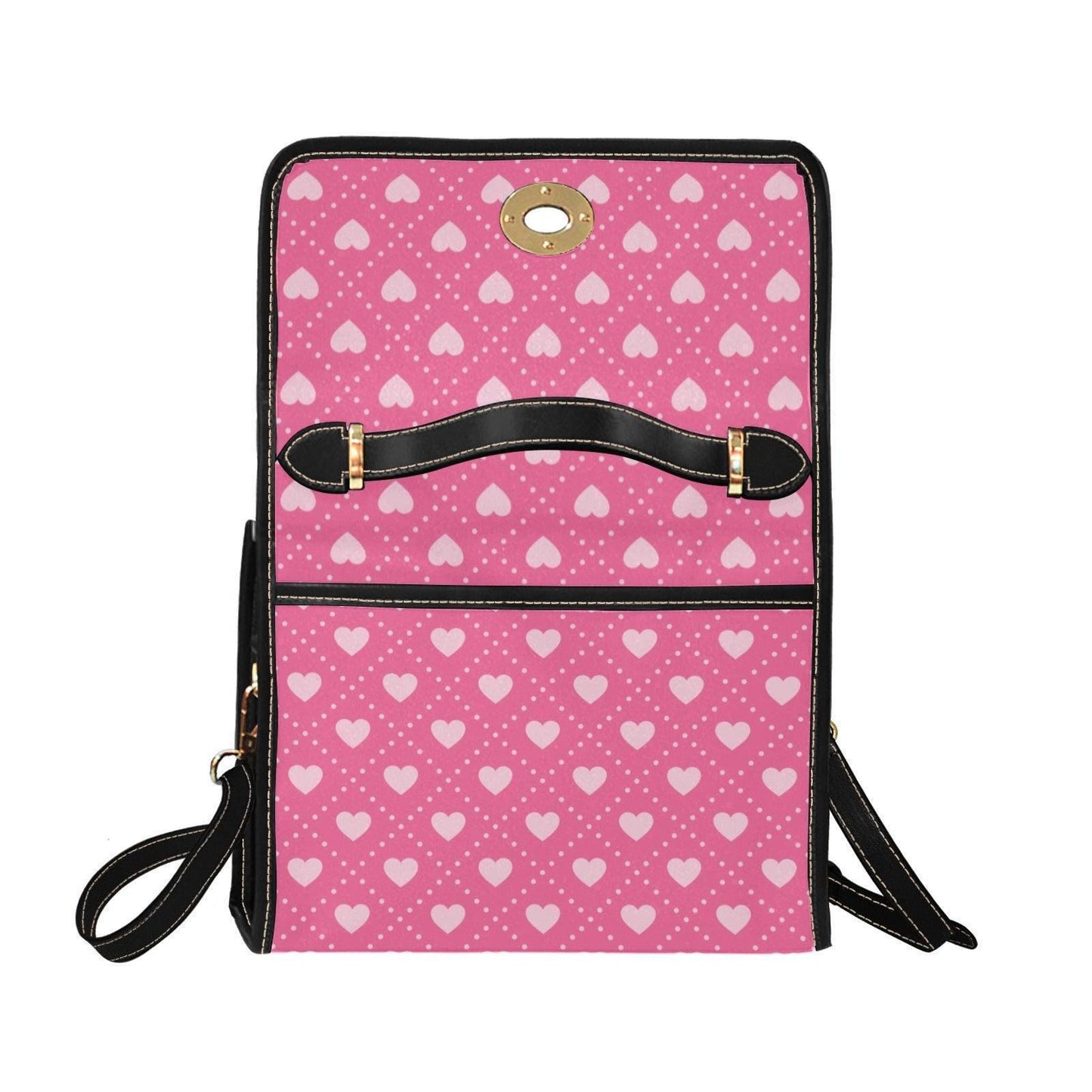 Pink Heart Handbag, Cute Valentine Purse, Kawaii Top Handle Bag, Coquette Satchel Gift