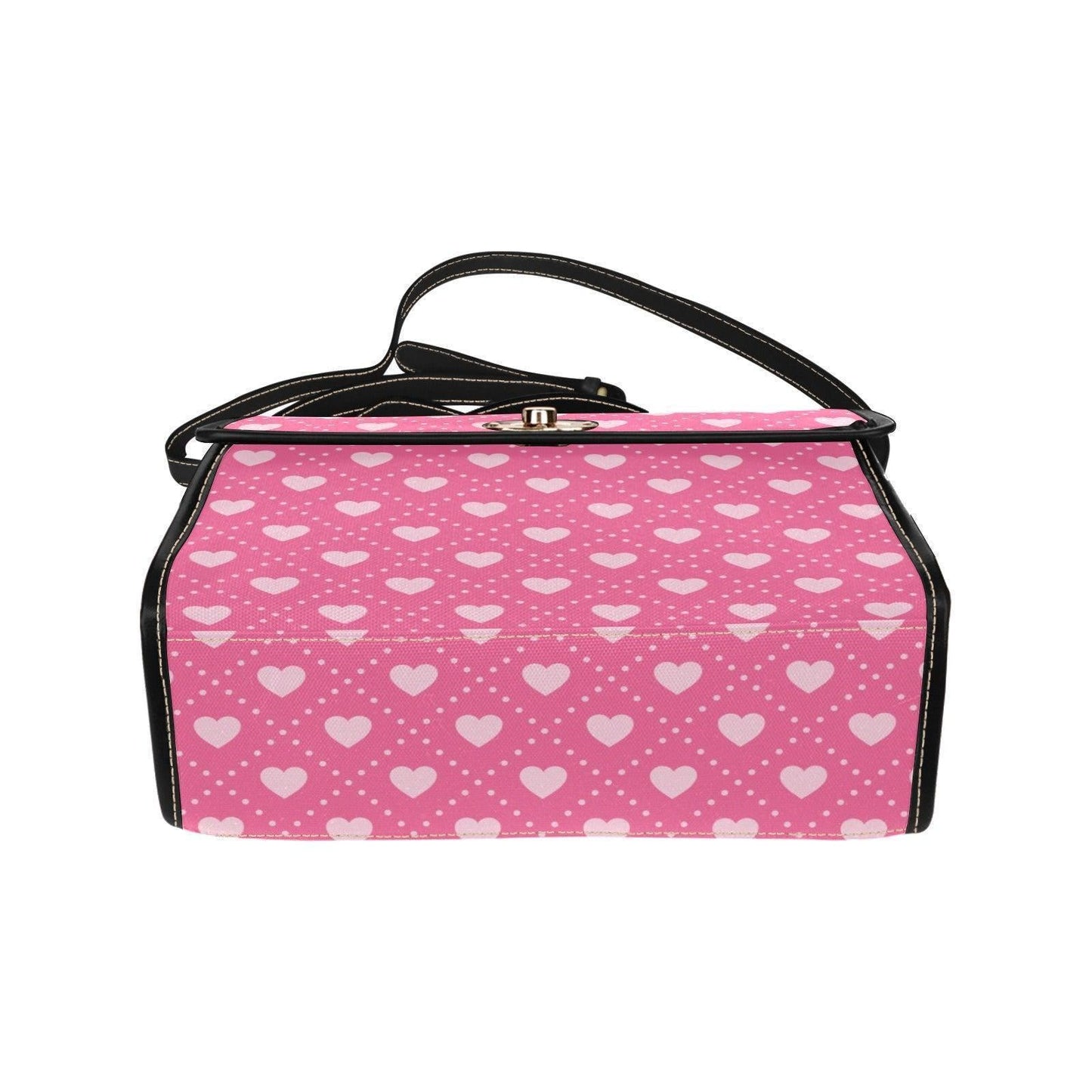 Pink Heart Handbag, Cute Valentine Purse, Kawaii Top Handle Bag, Coquette Satchel Gift