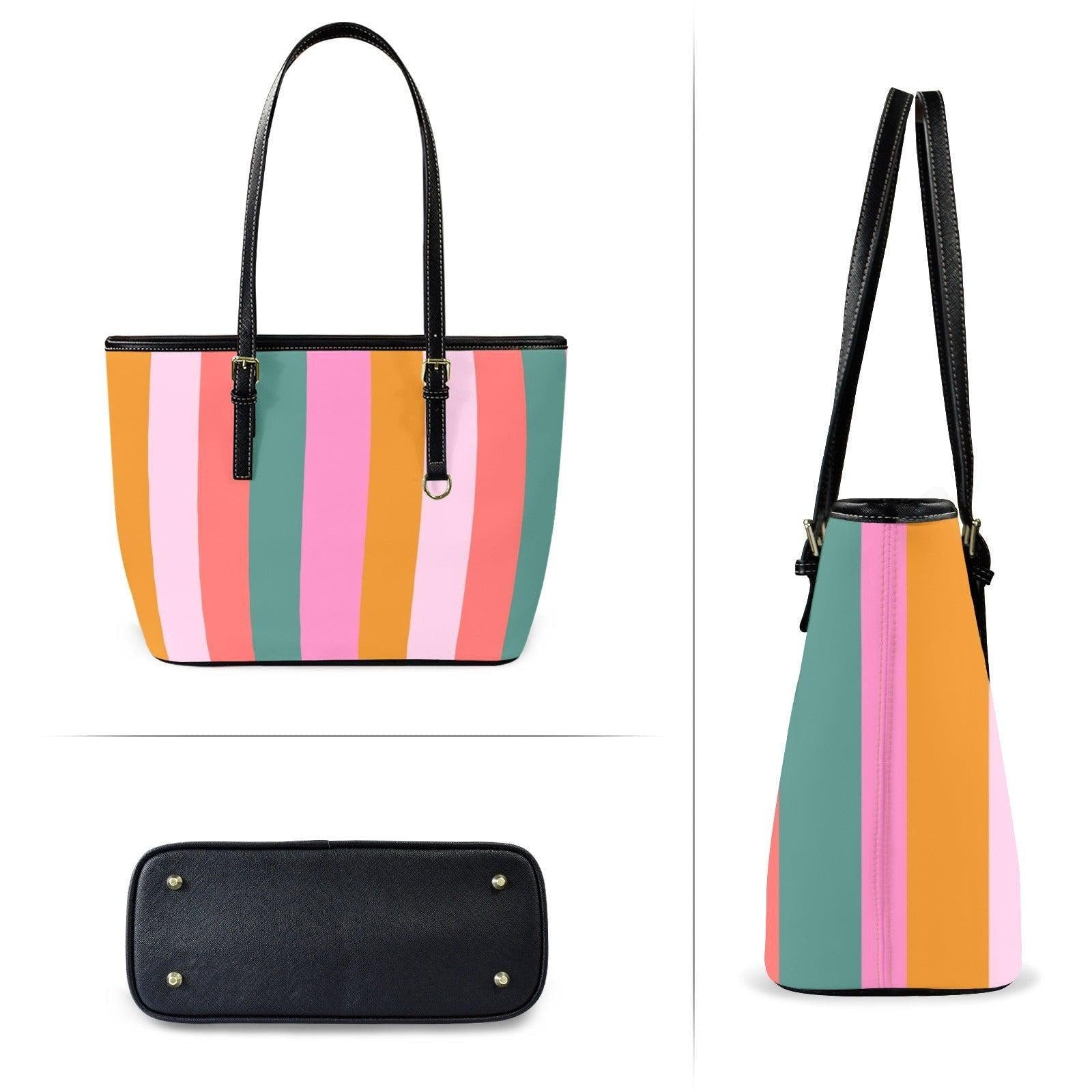 Resort Beach Bag, Colorful Vacation Carryall, Poolside Handbag for Cruise Outfits