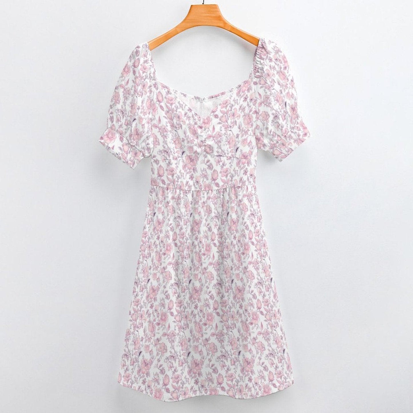 Wedding Guest Dress, Pastel Rose Sundress, Feminine Bridal Shower Outfit