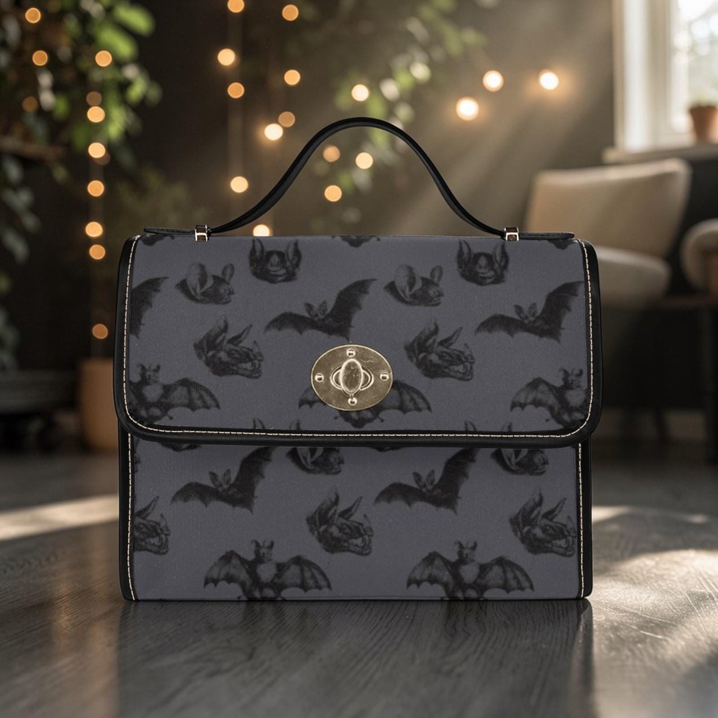 Black Bat Diaper Bag Backpack, Spooky Cute Baby Organizer, Travel Mom Backpack, Stroller Friendly