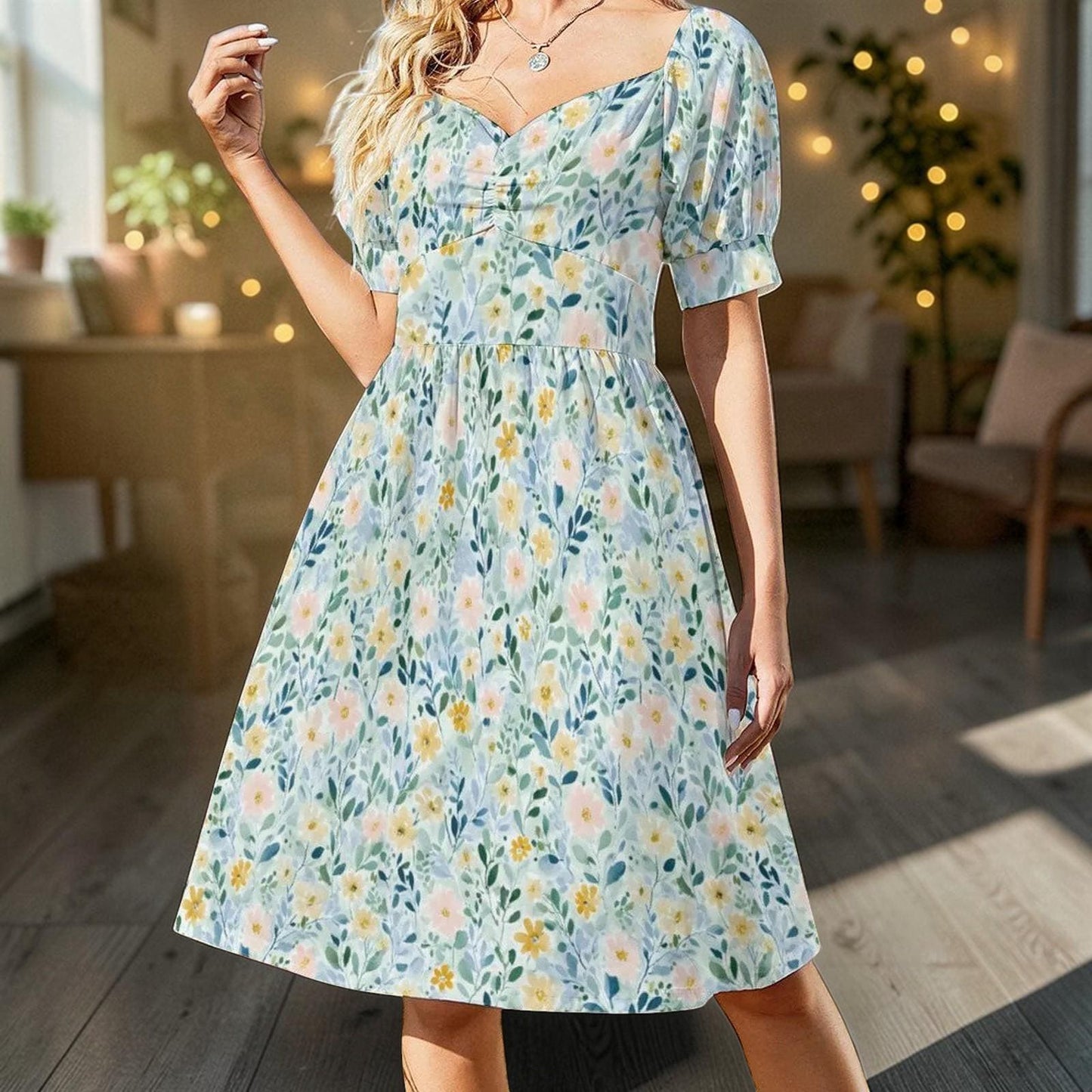 Prairie Sundress, Milkmaid Dress, Farmers Market Outfit, Country Weekend Dress